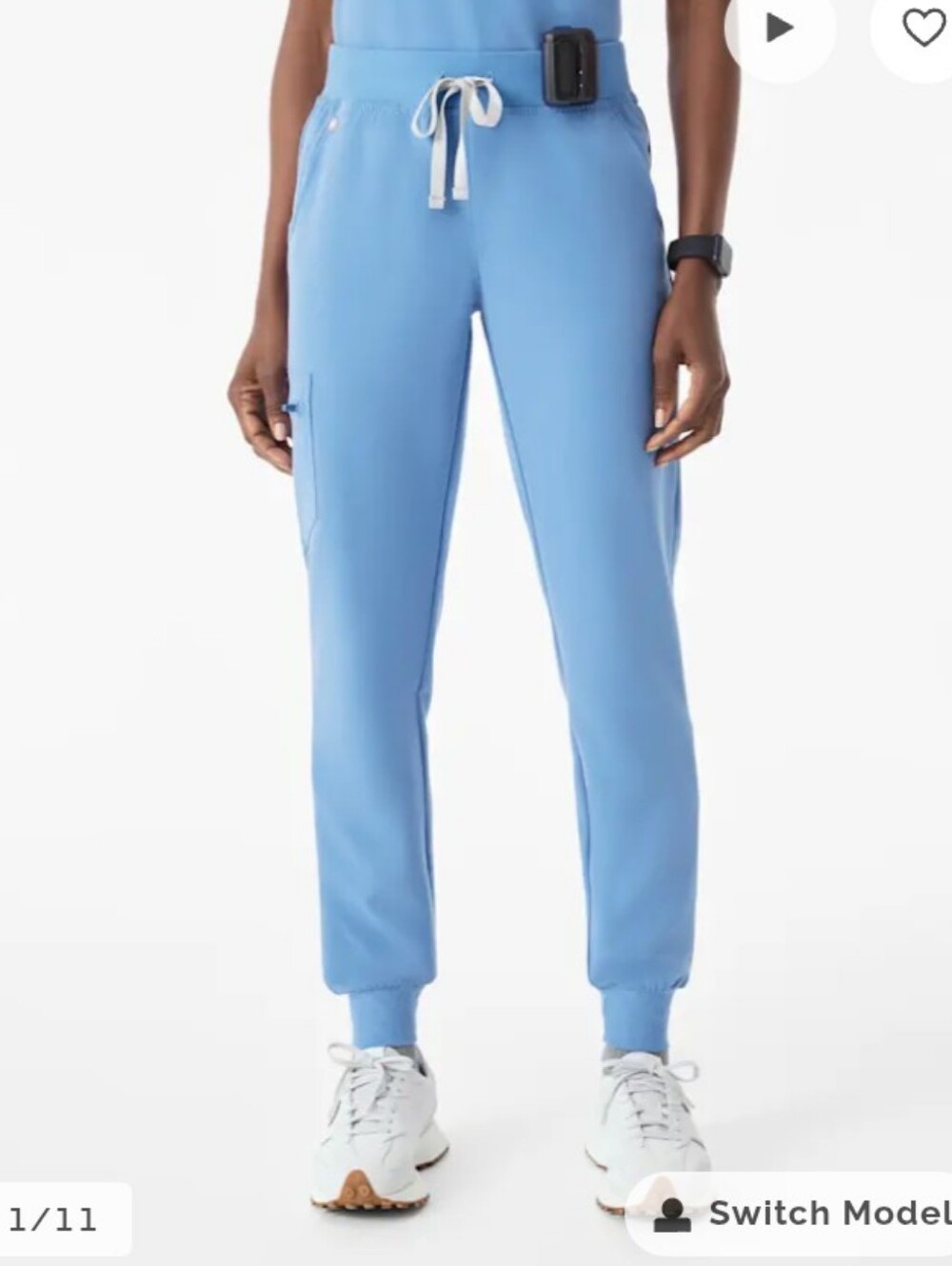 Figs Scrubs Zamora Ceil Blue Joggers Doctor Nurse Vet Scrub Pants Size XS